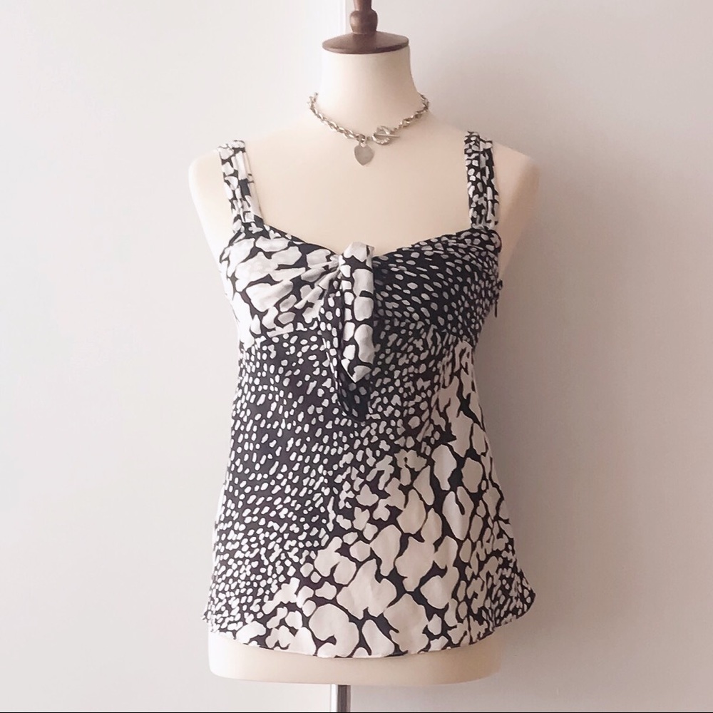 J Crew Silk Animal Print Tank